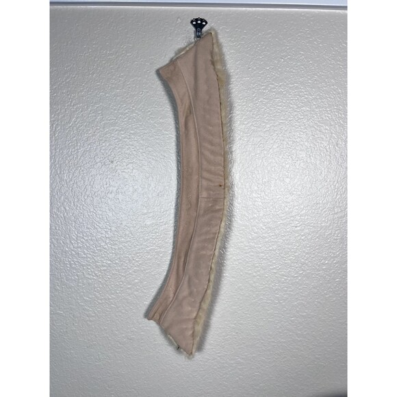 Vintage Mink Fur Collar Sz 3.5" Fur/1.5" Collar x 27" Lined Blonde - Picture 8 of 10